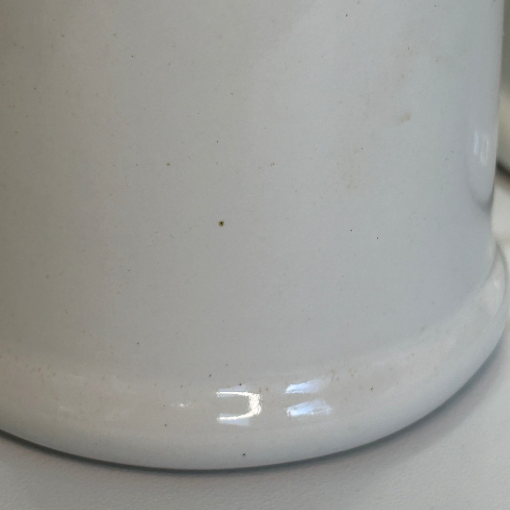 Royal Cuisine China Salt and Pepper Shakers White Ceramic Stainless Steel Lids - Picture 9 of 9